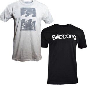 2 Pack-BILLABONG Men's t-shirt-Size XL-Surf Skateboard Snowboard 100% Cotton